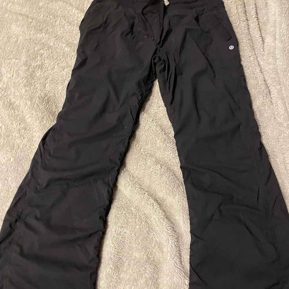 Size 10 Tall Lululemon Dance Studio lined pants